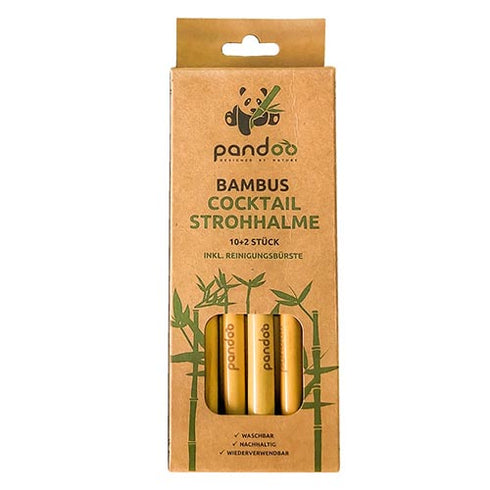 12-pack Bambusugrör Cocktail 14cm