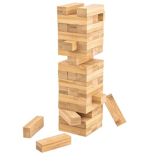 Kaplaspel (Jenga) i Bambu
