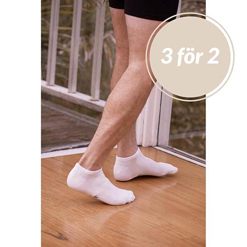 Sneakersstrumpa Herr i Bambu