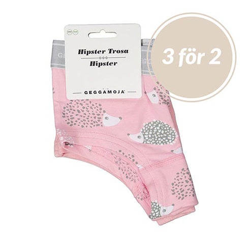 2-pack Trosor Bambu, Rosa Igelkott