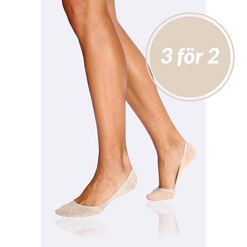 Låg Osynlig Damstrumpa i Bambu